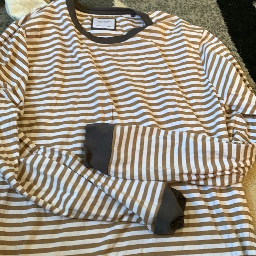 Long sleeve lightweight striped shirt